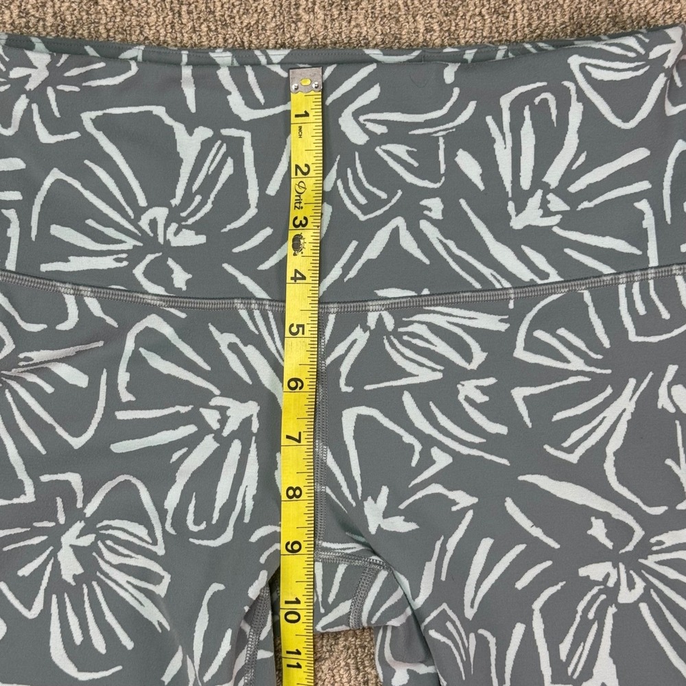 Athleta Elation Textured 7/8 Tight Leggings Floral Print High‎ Rise Womens M - Picture 7 of 9